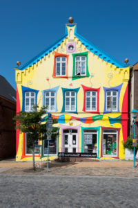 Deutschland, Schleswig-Holstein, Nordfriesische Festlandküste, Bredstedt, Marktplatz Deutschland, Schleswig-Holstein, Nordfriesische Festlandküste, Bredstedt, Marktplatz
